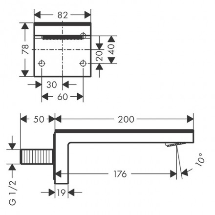 излив axor myedition 47410360