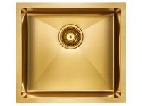 Кухонная мойка 480 мм Paulmark Gerberg 48 Uni PM254844-BG, цвет брашированное золото Кухонная мойка 480 мм Paulmark Gerberg 48 Uni PM254844-BG, цвет брашированное золото