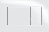 Клавиша для инсталляции Berges Atom 049219 для унитаза, АБС-пластик, для унитаза, АБС-пластик, белая глянцевая