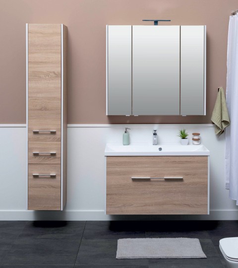 шкаф-пенал aquanet августа 35 r 00210017, дуб сонома