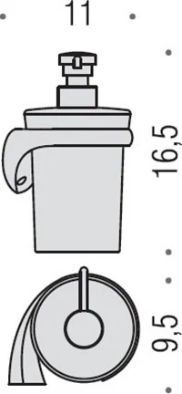 Дозатор для мыла Colombo Design Link В9310 SX.000 левосторонний