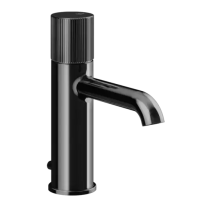 Смеситель Gessi Habito Rigato 70501#706 для раковины на 1 отв., с донным клапаном, цвет Black Metal PVD