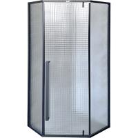 Душевой уголок Cerutti SPA 90×90 C3ABD профиль черный, стекло рифленое