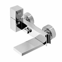 Смеситель Bossini Cube Z004101.030 с девиатором, держатель для душевой лейки с гибким соединением 1/2”, цвет: хром