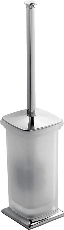 Ёршик для унитаза Colombo Design Portofino B3206 напольный, стекло, металл, пластик, хром|матовое стекло