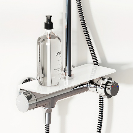 душевая система damixa jupiter 977750000 с термостатом, цвет хром