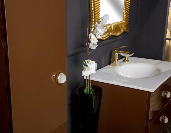 шкаф пенал boheme armadi art neoart 35 834-db подвесной dark brown