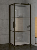 Душевой уголок Riho Grid XL GB203, GB2120090(G004020121), 120 х 90 х 200 см, стекло прозрачное, профиль черный с панелью 30 см