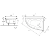 акриловая ванна jacob delafon micromega duo 150x100 l e60219ru-00