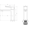 смеситель для раковины wonzon & woghand diamond ww-88139011-bg золотой матовый