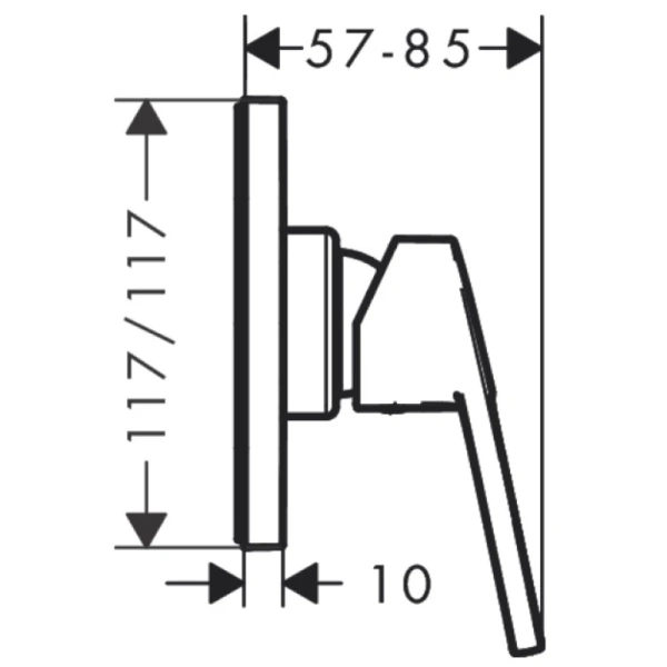 смеситель для душа hansgrohe logis loop 71612000