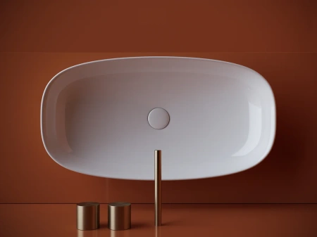 раковина ceramicanova element cn5040 накладная, 70x37.5 см, белая