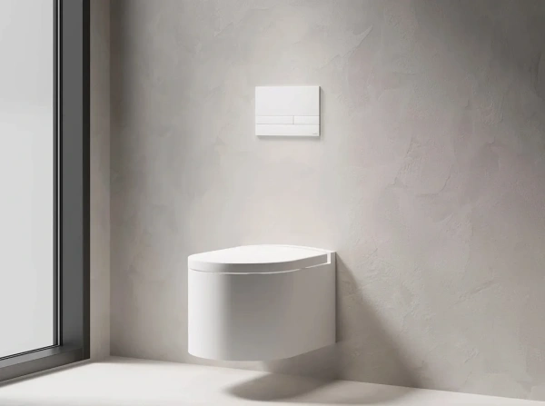 кнопка смыва для инсталляции salini puro 30p2mst2s2m0000 искусственный камень, для унитаза, пластик, цвет белый