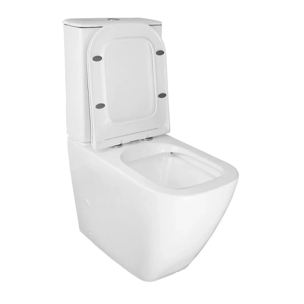 унитаз компакт azario mirada s az-1288a напольный, безободковый, с бачком и сиденьем микролифт, 62х38.5х92 см, белый