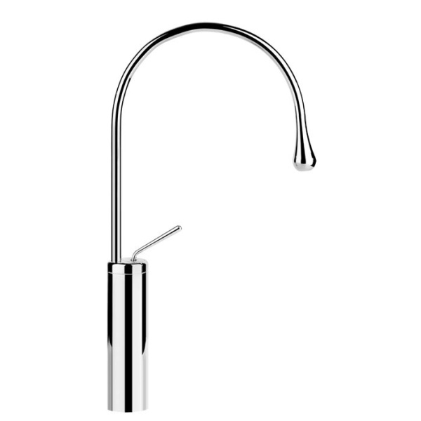 Смеситель Gessi Goccia 33810#031 для раковины, высокий h52.3 см, излив 24.4 см, без донного клапана, Chrome (хром)