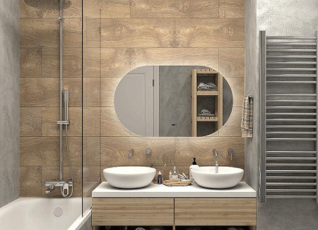 Зеркало 110х65 см Art&Max Torino AM-Tor-1100-650-DS-F