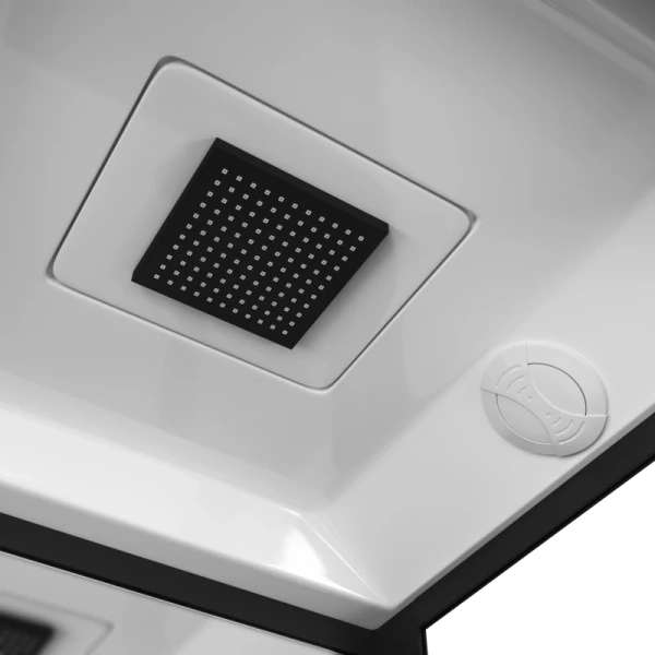 душевая кабина grossman gr-222 100x80 профиль черный стекло прозрачное