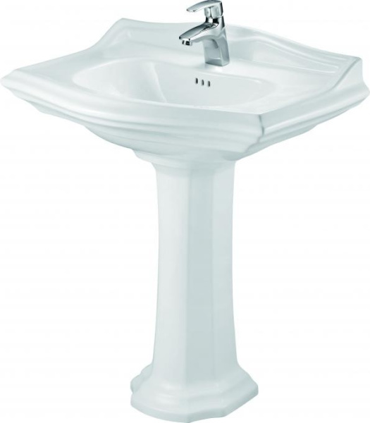 Раковина подвесная с пьедесталом Creo Ceramique Dijon 75х55 DI3000+DI3010 Белая Раковина подвесная с пьедесталом Creo Ceramique Dijon 75х55 DI3000+DI3010 Белая