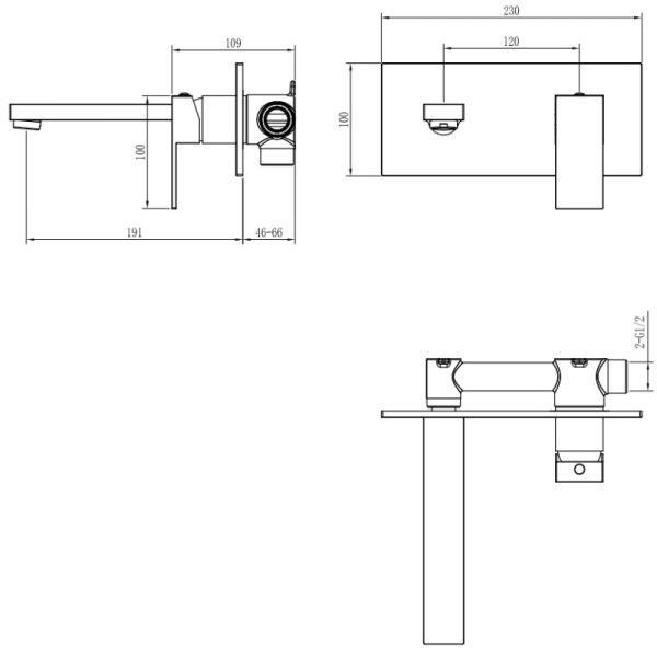 смеситель для раковины boheme qubic 475-cr