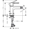 смеситель hansgrohe rebris e 72213000 для биде, с донным клапаном, хром