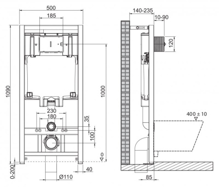 инсталляция belbagno bb002-80/bb005-pr-chrome с клавишей смыва хром глянцевый