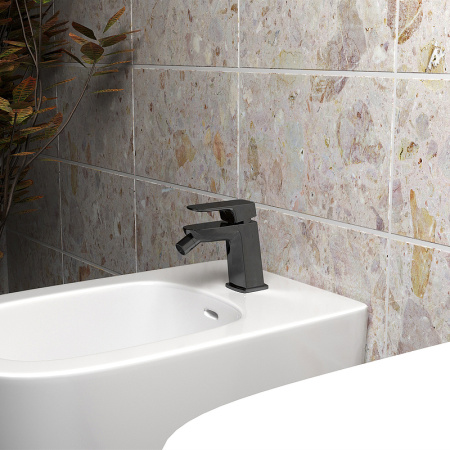 смеситель для биде paini nove 09pz306 черный матовый