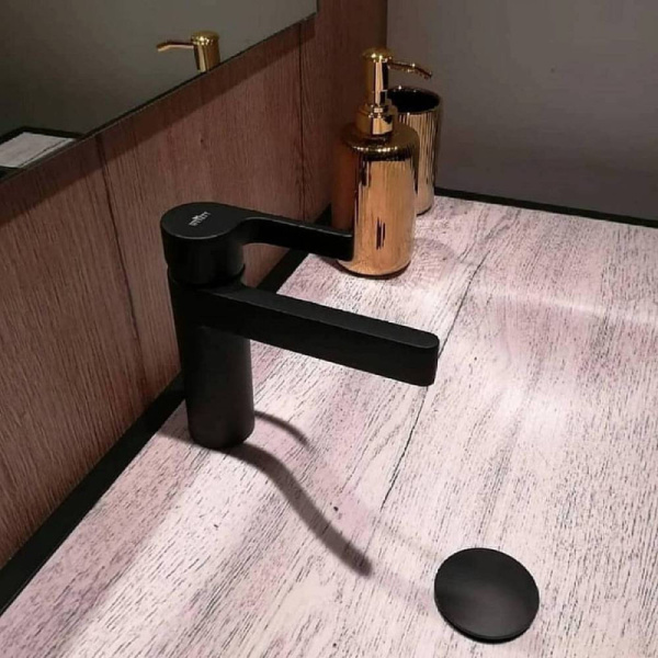 смеситель для раковины webert doremi dr830102560 черный матовый