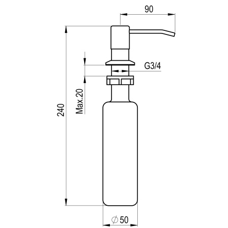 дозатор point pn3201gr графит