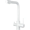 Смеситель для кухни Shevanik S328C с подключением к фильтру, белый