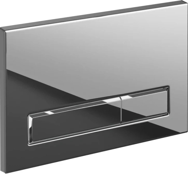 кнопка смыва для инсталляции cersanit blick 64114 для унитаза, пластик, цвет глянцевый хром