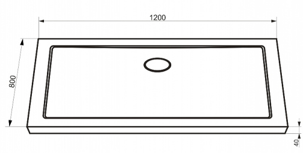 душевой поддон bravat type-s1 120×80 p1812a белый