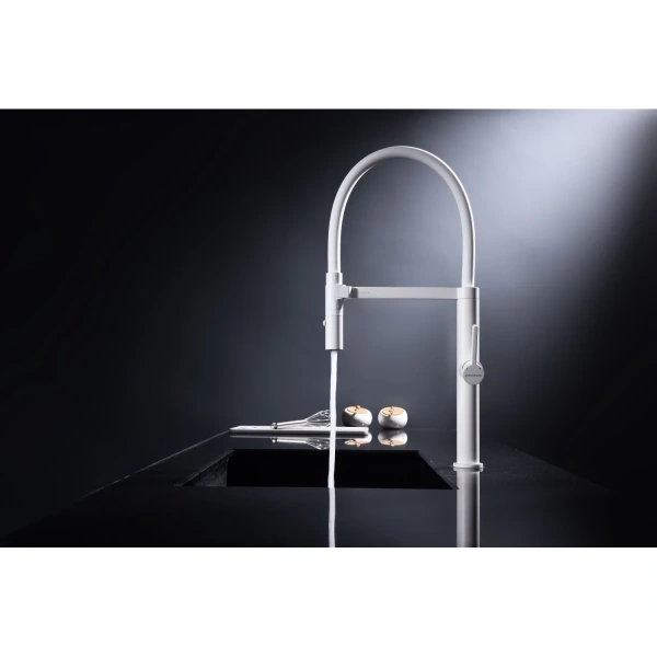 смеситель для кухни paulmark leader le214101-431, белый