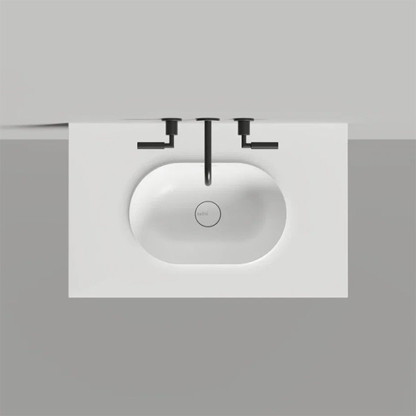 salini salini onda plus essentials раковина 80х50х14см., подвесная, 1 отв., цвет: белый матовый