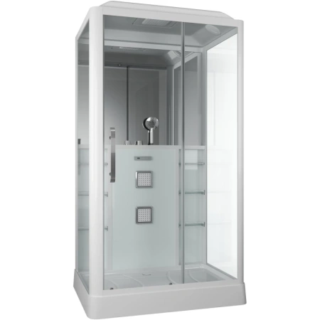 Душевая кабина Grossman GR-127 120x90 профиль Белый стекло прозрачное