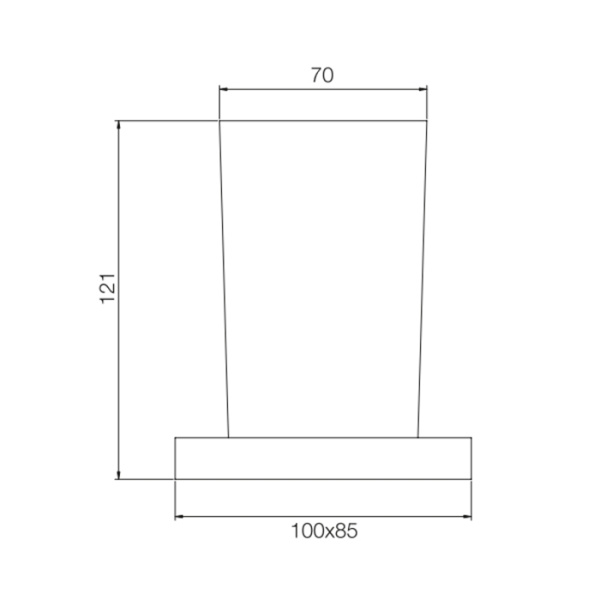 Стакан FIMA|Carlo Frattini Accessori F6023/1WOR стекляный, подвесной, золото
