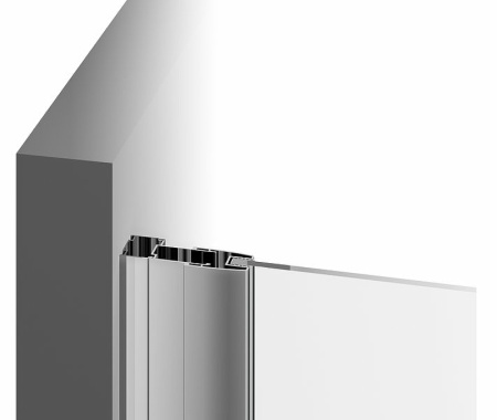 душевая стенка ravak blix blps-80 9bh40100zg профиль белый стекло grape