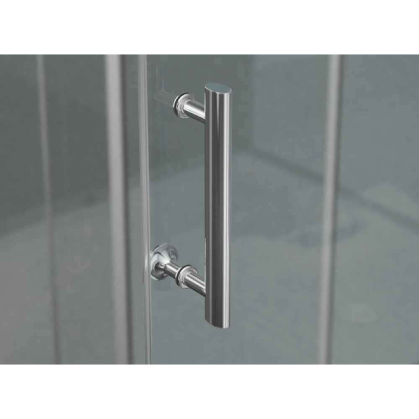 душевой уголок ambassador kingston 80×80 14011119 профиль хром, стекло прозрачное