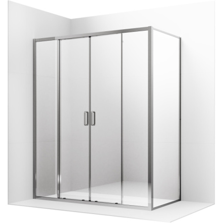 душевой уголок ambassador forsa 170х70 17021112ax-70ax профиль хром, стекло прозрачное