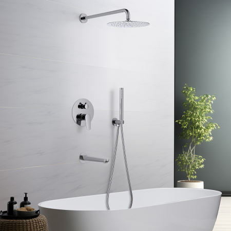 душевая система aquatek бетта aq1173cr хром