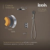 душевой комплект iddis duna dunsbsti68 320 мм, с термостатом, хром
