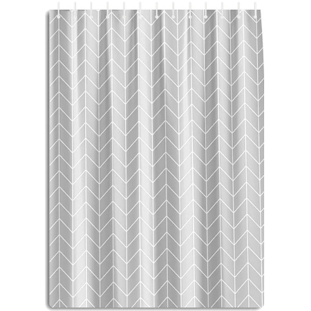 Штора для ванны Haiba 180х180 HB75004 цвет серый с узором