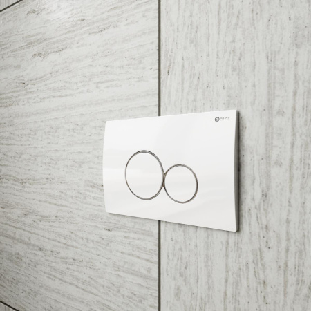 кнопка для инсталляции point виктория pn44061wc цвет белый/хром