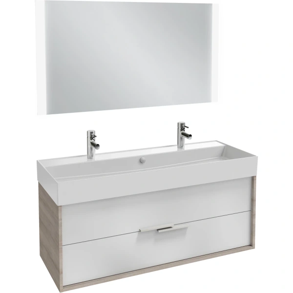 тумба серый дуб/белый 119,9 см jacob delafon vivienne eb1586-e71-n18