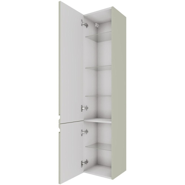 шкаф пенал aquatek вега 35 l aq70035l-gs подвесной шалфей зеленый