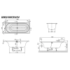 квариловая ванна 180x80 см альпийский белый villeroy & boch cetus ubq180ceu2v-01