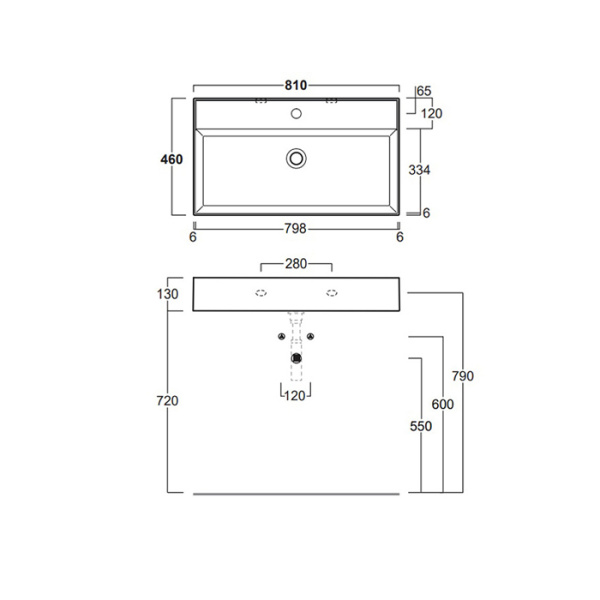 раковина подвесная 81 см simas agile ag81 bi*0 цвет: белый