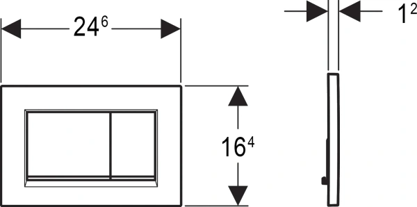 клавиша для инсталляции geberit sigma 30 115.883.11.1 белый