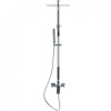 душевая система allen brau infinity 5.21012-00, верхний и ручной душ, цвет хром