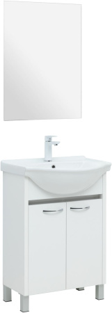 тумба под раковину aquanet донна 00294390 55.5x29.5 см, белый глянец