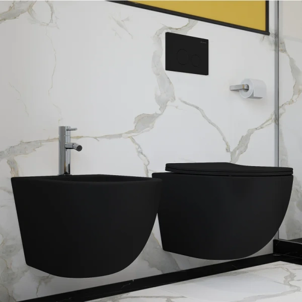 кнопка aqueduto circulo cir0140 для инсталляции, матовый черный